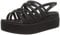 Crocs Donna Brooklyn Strappy Low Wedge Sandalo, Black, 41/42 EU