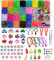 Creative Twist Bands Kit, 1700+ Rubber Bands with 32 Colours, Accessories with Rubber Bracelet Making Set for Party X-mas Birthday Gift Kids