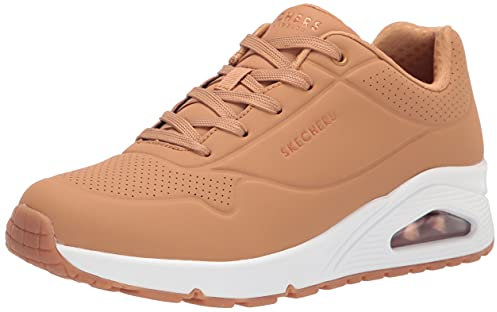 Skechers Women's Uno Stand on Air Sneaker, Brown 01, 4.5 UK