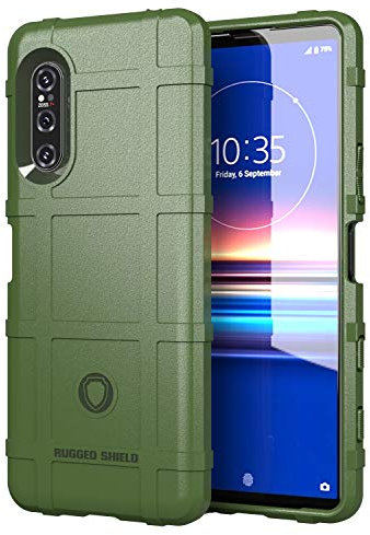BRAND SET Handyhülle für Sony Xperia 5 II Hülle Robustes TPU Kratzfest Cover Stoßfester Körper, Rutschfestes, Angenehmes Gefühl Case Hüllen für Sony Xperia 5 II(Grün)