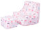 Ready Steady Bed Kinder-Sitzsack mit Fußhocker, sicherer weicher Sitz, Spielzimmer-Sofa, ergonomisch geformter Kleinkind-Sessel, bequeme Kindermöbel (Regenbogen)