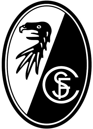 SC Freiburg SCF Aufkleber kompatibel, Aufkleber, Sticker, Autoaufkleber, Gesichtaufkleber etiqueta engomada, autocollant 17-100251, ca. 8,5 cm