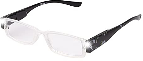 UltraByEasyPeasyStore Adults LED Reading Glasses Night Illuminated Mens Womans Presybyopic Diopter