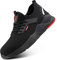 Hitmars Zapatos de Seguridad para Hombre Mujer Zapatillas Deportivas Calzado de Trabajo con Punta de Acero Botas de Seguridad Transpirables Negro EU 42