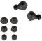 kwmobile 6 Almohadillas Compatible con Jabra Elite 3 - Eartips para Cascos - 3 tamaños S M L - Negro