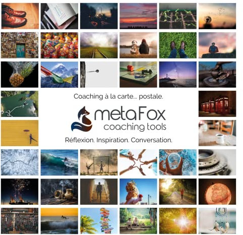 metaFox Rêve ta vie - Cartes de coaching de vie pour la thérapie personnelle et le conseil - Utilisées comme cartes d'inspiration, cartes postales de motivation et cartes de pleine conscience.