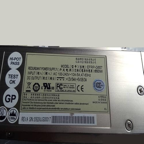 MIDTY Casi PSU para Etasis CRPS 650W Fuente de alimentación conmutada EFRP-G657