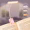 Gritin Lampe de Lecture 19 LED, Liseuse Lampe Clip Rechargeable, Protection des Yeux, Gradation en Continu & 3 Couleurs (Ambre/Blanc/Mixte), 360° Cou Flexible, Longue Durée, Portable pour Lire-Rose