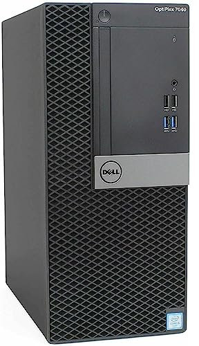 Dell Optiplex 7040 PC Ordinateur de bureau tour Intel i5-6400 Ram 8 Go SSD 240 Go HDMI Windows 10 Pro (reconditionné)
