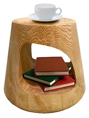 Canapé Table Basse Tabouret de jardin rustique rond en bois for intérieur extérieur et table d'appoint, petite table basse d'appoint, support de plante portable idéal for le divertissement, le jardina