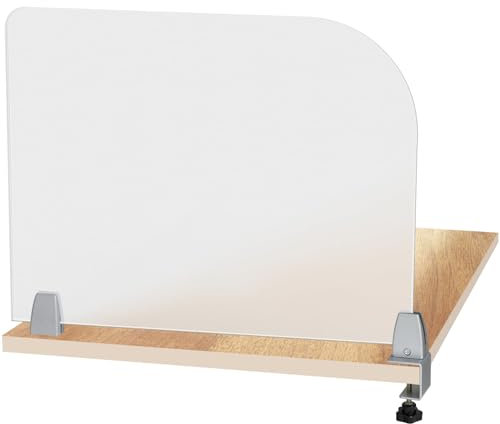 Ireer Schreibtisch-Sichtschutz für Studenten, 58,4 x 45,7 cm, Trennwand, Trennwand, Lichtschutz, mattiertes Acryl, Bürozubehör für Schulen, Klassenzimmer