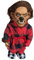 TPOne Werwolf Puppe, 11,8 Zoll Halloween Horror Dekoration