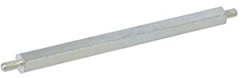 10X 427X100 Distanzmuffe mit Gewinde 100mm Außengew: M4 sechskant Stahl DREMEC