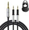 okcsc ATH-R70x Câble de remplacement pour casque audio Audio-Technica ATH-R70x Câble 4 fils en nylon PVC tressé OFC Longueur 2 m