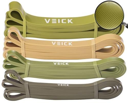 VEICK Fitnessbänder Widerstandsbänder Set Klimmzugband Fitnessband Bänder für Calisthenics Pilates