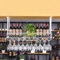 Weinregal, Bar, Restaurant, Weinglasregal, Deckenregal für Stielgläser, Edelstahlrahmen für Restaurants, Küchen, Theken, dekorativer Ständer (Größe: 60 x 25 x 30 cm)