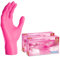 ARNOMED gants jetables rose, gants nitrile taille S, gant jetable 200 pièces (2 boîtes), gants en nitrile non poudrés & sans latex, gants jetable cuisine, gants a usage unique en XS, S, M, L & XL