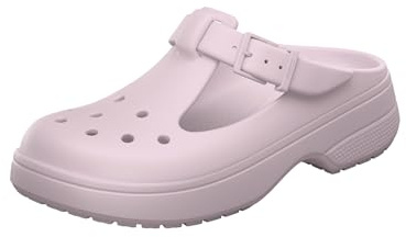 Crocs Classic Mary Jane Clogs für Damen, Unisex, Erwachsene, Rosa (Pink Milk), Herren 39–40/Damen 41–42, M
