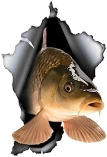 SANTPOT 2 Stück Lustige Aufkleber Fisch Autoaufkleber 14 * 20 cm