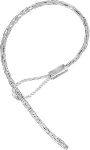 PATIKIL 13-20mm Cable Pulling Wire Socks 43.31 Long Grip Socks Net Galvanized Steel Wire Pulling Grip Mesh Puller Socks Grip Tool for Elastic Wire Cable, Rated Load 2000 kg (4409 Lbs)
