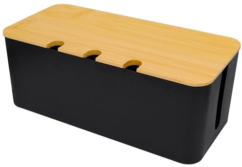 Fahibin Cable Tidy Box, Cable Management Box, Cord Wire Organiser Box for Hiding Power Strips and Electrical Cords 32 * 13.6 * 12.7cm
