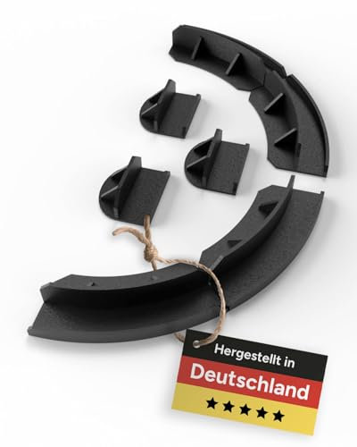 Halterung für Philips Hue Play Gradient Ambiance Lightstrip, 5-teilig, schwarz, inkl. Klebepads, Made in Germany