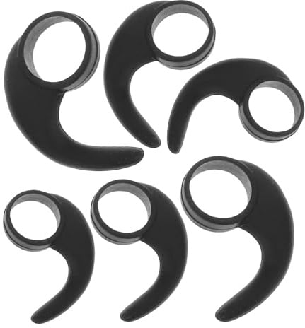 SEWACC 6 Stück Silikon Ohrhörer Ohrhaken Rutschfeste Ohrhalterung mit Kompakter Größe Modisches Design als Geschenk für Freunde und Familie