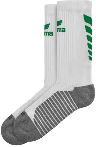 Erima Unisex Sportliche SIX WINGS Socken (2182604), weiß/smaragd, 35-38