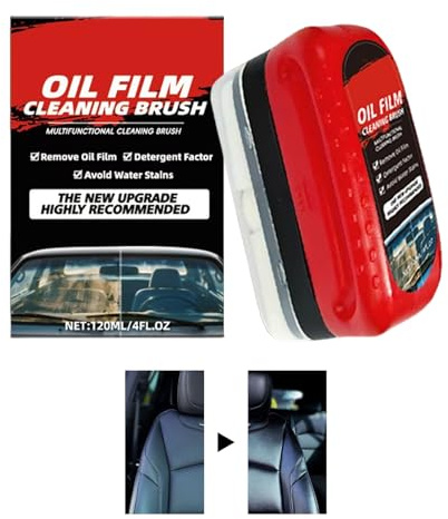 Glass Fettfilm Reinigungsbürste,Windschutzscheiben Detailbürste Für Detailreinigung,Anti Beschlag Reiniger Für Fenster Und Scheiben - Für Pkw Wohnmobile Motorräder Lkw Garagen