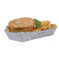 MustBeBonkers Fast Food Take Away Disposable Hot Dog/Chip/Pie/Baguette Holder Tray Small & Large (Newsprint Large Open Tray, 50)