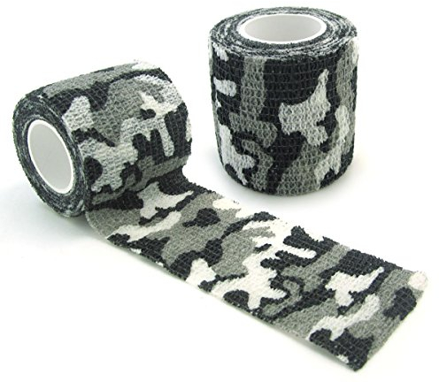 NAMVO Selbstklebendes Non-Woven Camouflage Wrap Gewehr Pistole Jagd Camo Stealth Tape 4.5M - Schnee Tarnung