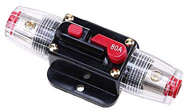 Mintice 12V 80A Moteur de Voiture disjoncteur Audio en Ligne Porte fusible stéréo de Protection réinitialiser Le fusible