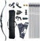 D&Q Pfeil und Bogen Set Erwachsene 30 35 40 45 50lbs Recurvebogen Kit 56 Takedown Jagd Langbogen mit 10pcs Bogenschießen Zubehör für Rechtshänder Anfänger (35 Pfund)