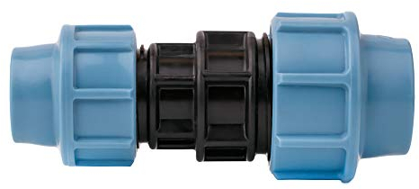 BFG aus MDPE PE PE Wasserrohr, 25 mm auf 20 mm, weiblicher Adapter, 9Y-4CCZ-N8OF, blau, schwarz, 25 mm x 20 mm