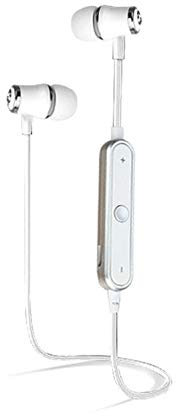 Auriculares Bluetooth Anillo para ZTE Blade V10 Smartphone Inalámbrico Control Remoto Sonido Mano Libre Intra-Auricular Universe (Blanco)