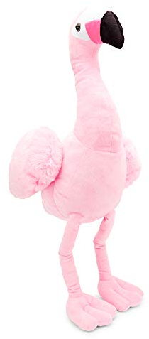 Zappi Co Flamant Peluche pour Enfants (Hauteur de 64 cm) Collection d'animaux de Safari Ours en Peluche Premier Enfant Nouveau-né