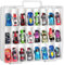ALCYON NA Double Sided Carrying Case for Hot Wheels/Matchbox Cars, Mini Toys, Small Dolls. Toy Storage Organizer Carrier Hold 48 Hotwheel Car Pack. (Box Only)