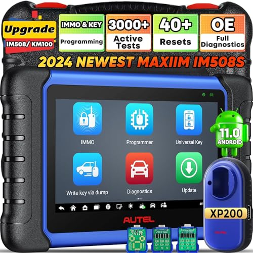 Autel Diagnosegerät MaxiIM IM508S mit XP200 Schlüssel Programmieren Gerät, 2025 Up von IM508 KM100 Schlüssel Programmierer, 2-Jahre Update, Experten& Smart Modu, 3K+ Bidirektionale Tests, 40+ Services