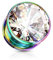 beyoutifulthings Ohr-Tunnel Zirkonia Regenbogen Clear Ohr-Piercing Edelstahl Ohr-Schmuck Screw Fit Flesh Plug Schraub-Verschluss 3mm