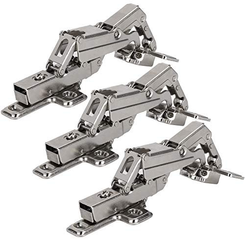 Heavy Duty Cabinet Hinges, 175 Degree Soft Close Hinges for Kitchen Cupboard Doors, Concealed Door Hinges with Screws for Wardrobe, Bookcases, and Furniture