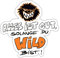 Spreadshirt Die Wilden Kerle Wild Spruch mit Logo Sticker, max. 10x10 cm, 10 x 10 cm, Mattweiß