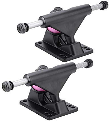 Jenngaoo Skateboard-Achsen Combo 8,25 cm Rollen Abec Longboard Skatebaord Zubehör All-in-One Skate T-Tool (schwarz)