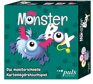 puls entertainment Monster Box - Das monsterschnelle KartenLegDrehSuchspiel.