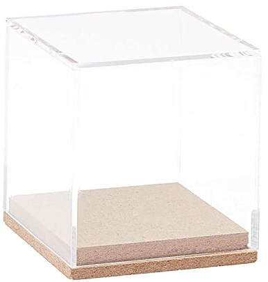 Rico Design Dekohaube Würfel MDF Holz Acryl Box 12 x 12 x 12 cm Mittel