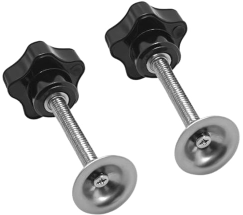 bjsdkff Five – Sterngriff-Handschraube mit Druckplatte zur Befestigung aller Arten von C – Typ U – Typ Kartenschrauben, 2 Stück (M8 x 70 mm)