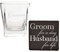 Ensemble verre à whisky et sous-verre de mariage – Boîte cadeau de remerciement – Marié