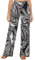 EXCHIC Damen Boho Gerade Beine Elastische Taille Palazzo Hose Freizeit Leichtes Yoga Loungehose mit Taschen (S, Series 2#12)