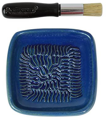 ANCKERAMIC® Ceramico Original Finlandia - Juego de rallador de cerámica y pinceles para hornear - rallador de ajos de cerámica, rallador de jengibre y cepillo de cocina de cerdas naturales, hecho a