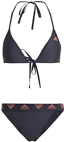 adidas Damen Triangle Bikini, Shadow Navy/Coral Fusion, XXS