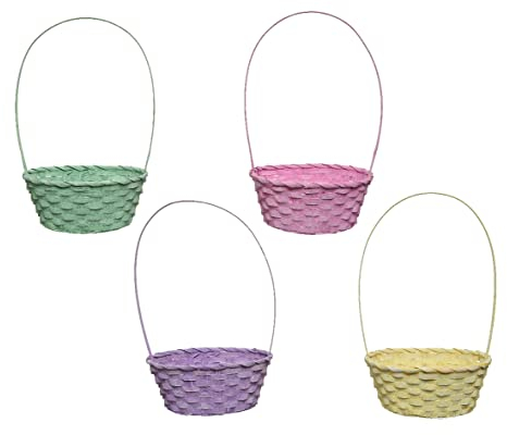 Osterkörbchen 22x38cm x 1 Stück sortiert Bambus Osternest Bambuskorb Deko Korb Osterkorb Osterdeko